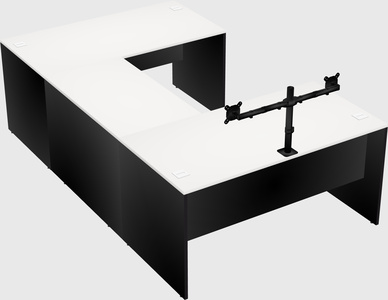 U-shaped desk