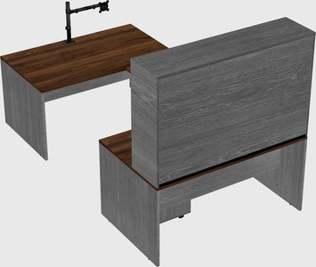 U-shaped desk