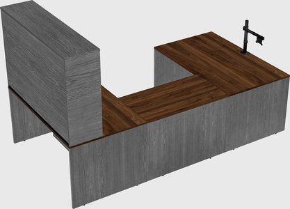 U-shaped desk