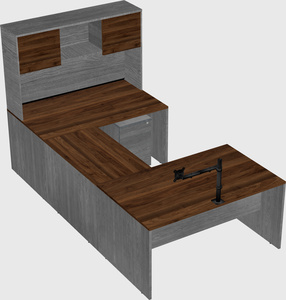 U-shaped desk