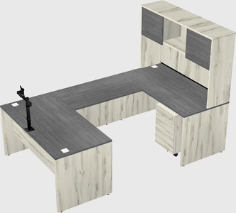 U-shaped desk