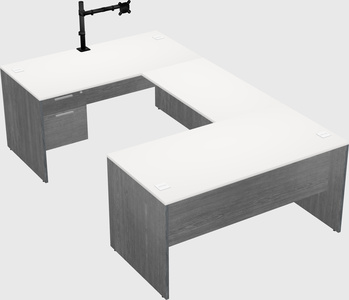 U-shaped desk