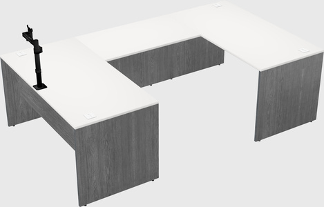 U-shaped desk