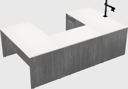 U-shaped desk