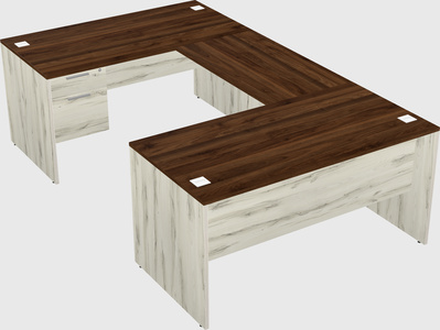 U-shaped desk