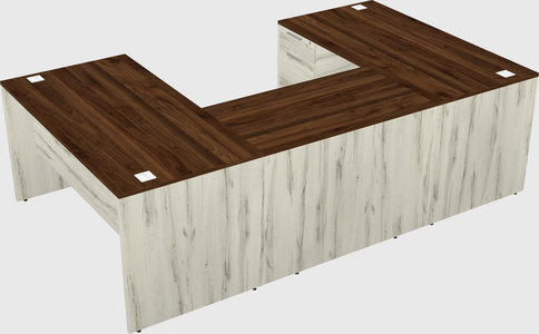 U-shaped desk