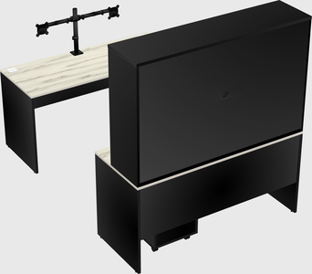 U-shaped desk