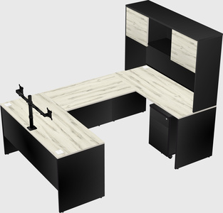 U-shaped desk