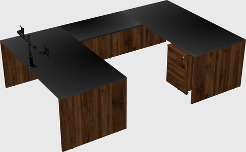 U-shaped desk