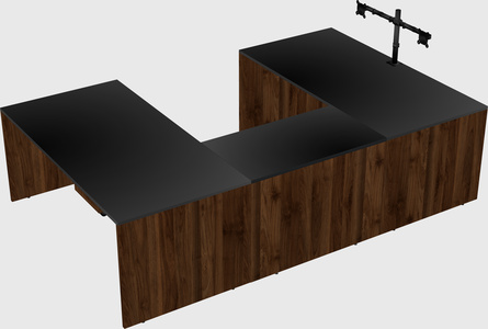 U-shaped desk