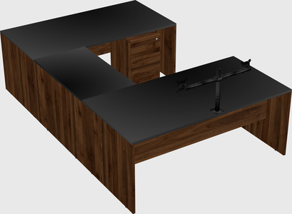 U-shaped desk