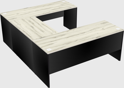 U-shaped desk