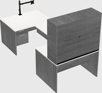 U-shaped desk