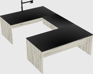 U-shaped desk