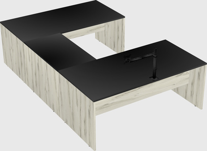U-shaped desk