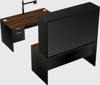 U-shaped desk