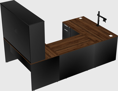 U-shaped desk