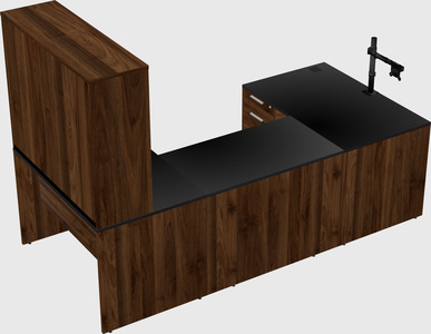 U-shaped desk