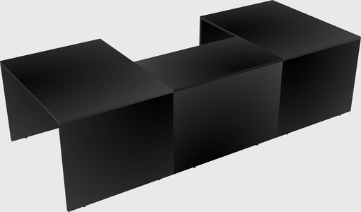 U-shaped desk