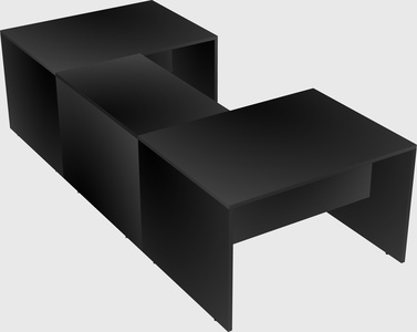 U-shaped desk