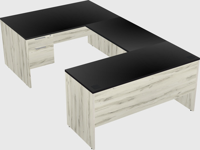 U-shaped desk