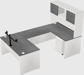 U-shaped desk