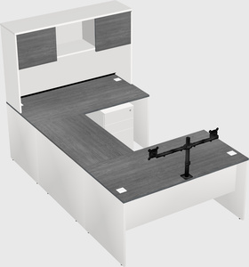 U-shaped desk