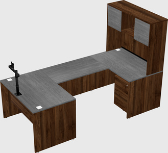 U-shaped desk