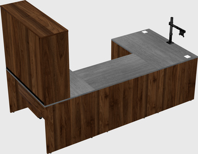 U-shaped desk