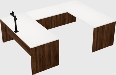 U-shaped desk