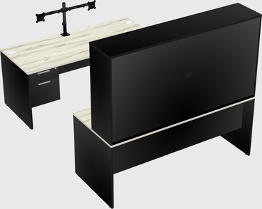 U-shaped desk