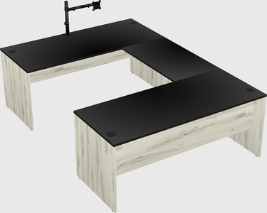 U-shaped desk