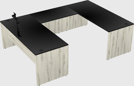 U-shaped desk