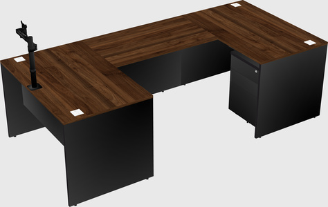 U-shaped desk