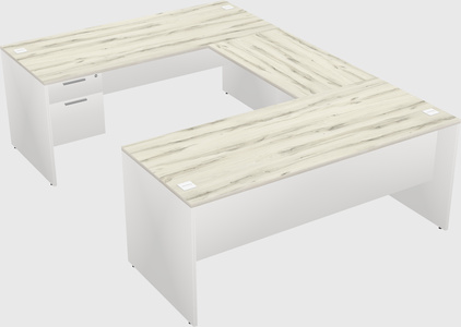 U-shaped desk