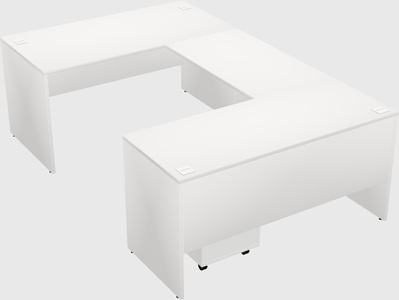 U-shaped desk