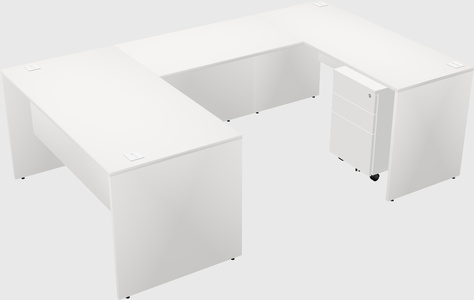 U-shaped desk