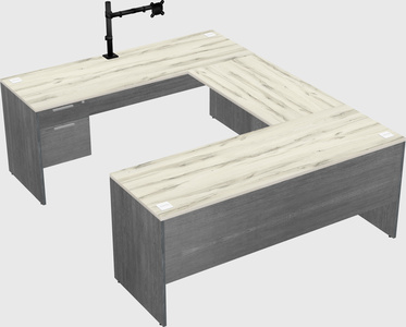 U-shaped desk