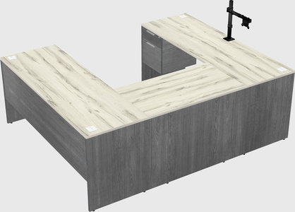 U-shaped desk