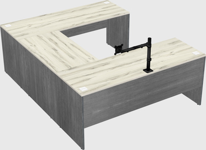 U-shaped desk