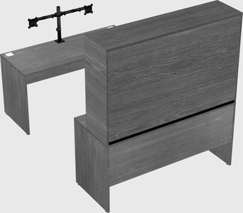 U-shaped desk