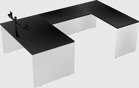 U-shaped desk