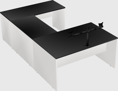 U-shaped desk