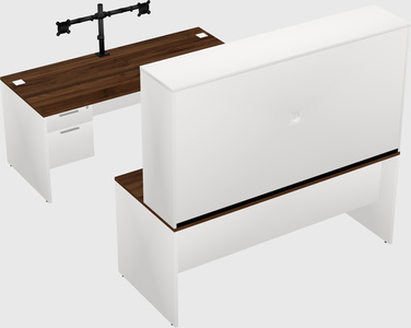 U-shaped desk