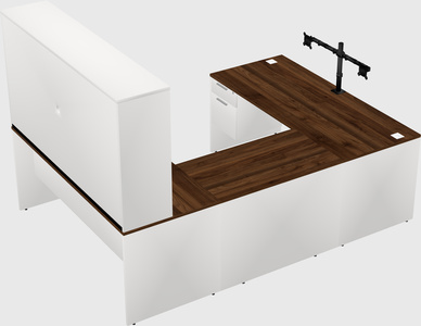 U-shaped desk