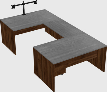 U-shaped desk