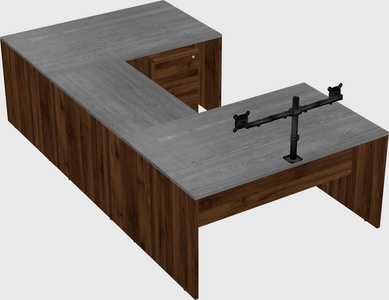 U-shaped desk