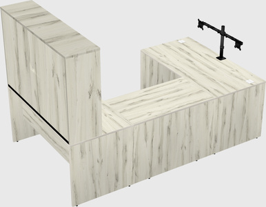 U-shaped desk