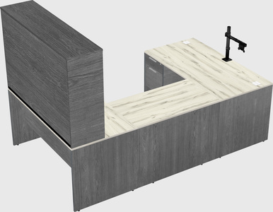 U-shaped desk