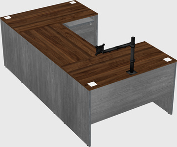 U-shaped desk